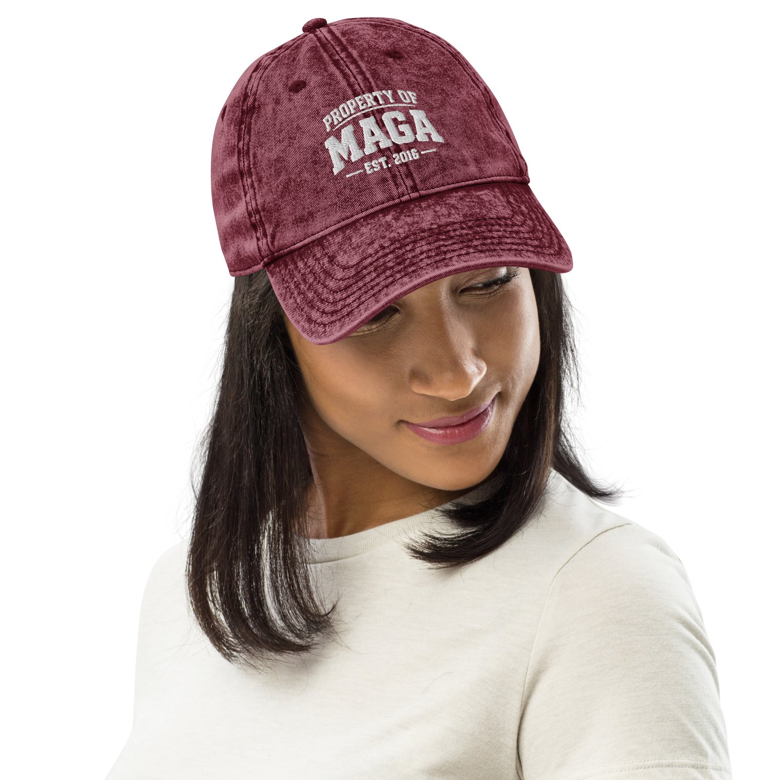 Property of MAGA Vintage Cotton Twill Cap - Image 7