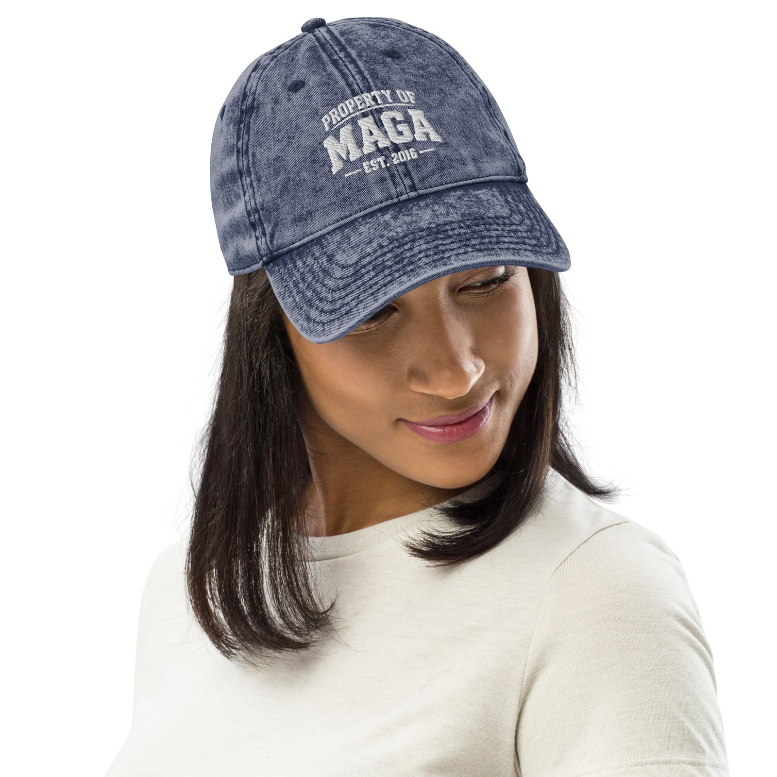Property of MAGA Vintage Cotton Twill Cap - Image 4
